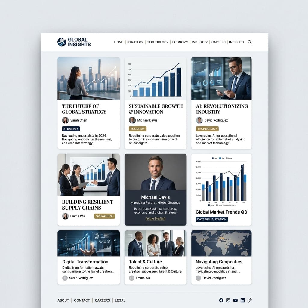 A screenshot of the GSI Blog website